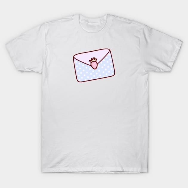 Cute Pastel Blue Envelope T-Shirt by ArtsyDecals